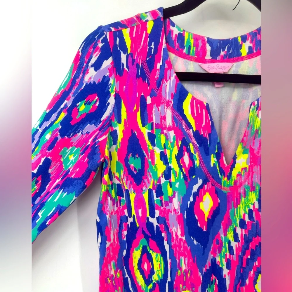 Lilly Pulitzer UPF 50+ Justina Tunic Luminescent Print Womens XS - Picture 3 of 8